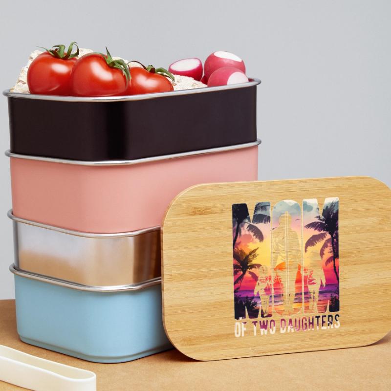 Mutter mit zwei Töchtern Muttertag Strand Mama Lunch Box