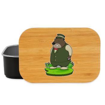Mole Groom Suit Wedding - Lunch Box - black - Front
