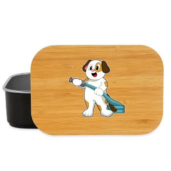 Dog Firefighter Fire Hose Fire Brigade - Lunch Box - black - Front