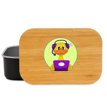 Ente Sekretärin Laptop Büro - Lunch Box - Schwarz - Vorne