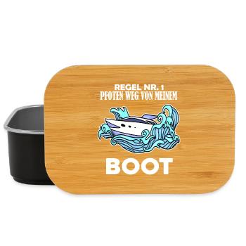 Boote Motorboot - Lunch Box - Schwarz - Vorne