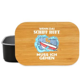 Boote Motorboot Kapitän Boot Seefahrt Geschenk - Lunch Box - Schwarz - Vorne