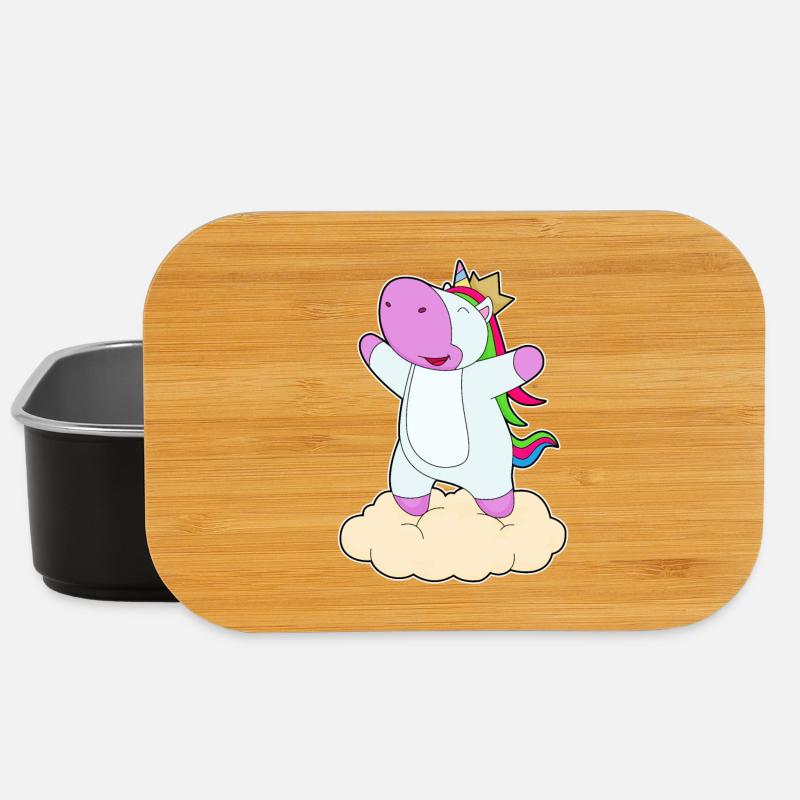 Einhorn Krone - Lunch Box - Schwarz