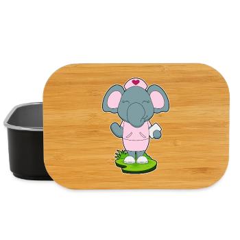 Elephant Nurse - Lunch Box - black - Front