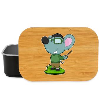 École de pointage des enseignants de souris - Boîte à goûter - noir - Devant