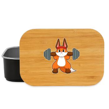 Fuchs Bodybuilder Langhantel Bodybuilding - Lunch Box - Schwarz - Vorne