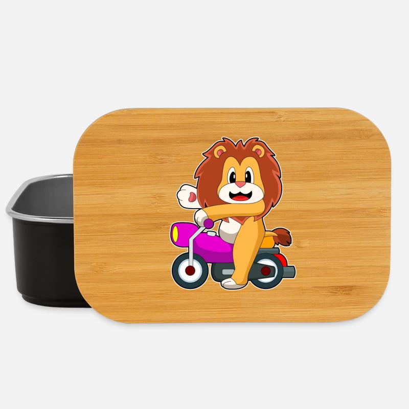 Löwe Motorrad - Lunch Box - Schwarz