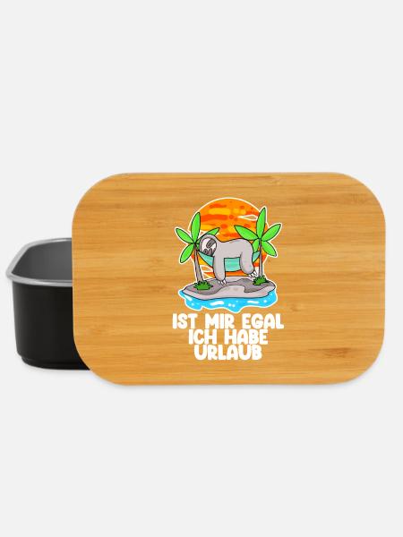 Urlaub Spruch - Ich habe Urlaub lustig - Lunch Box - Schwarz