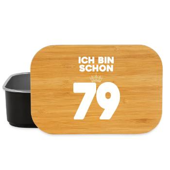 79. Geburtstag Geschenk - 79 Jahre mit Krone - Lunch Box - Schwarz - Vorne