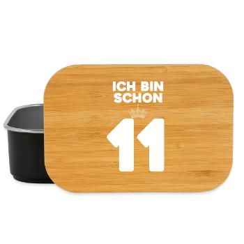 11. Geburtstag Geschenk - 11 Jahre mit Krone - Lunch Box - Schwarz - Vorne