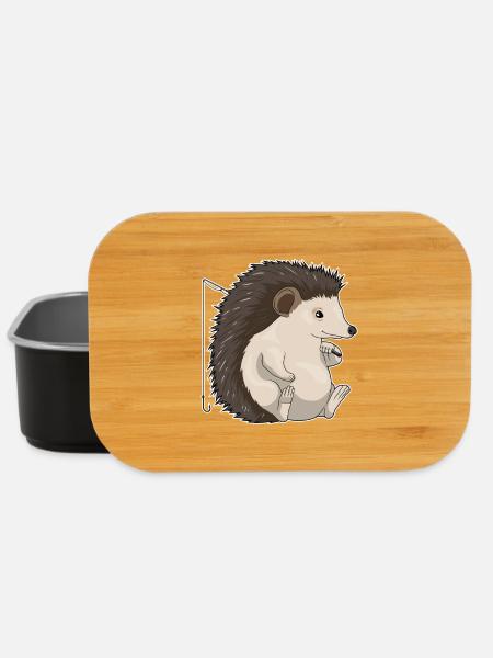 Hedgehog Angler Fishing Rod Fishing Rod - Lunch Box - black