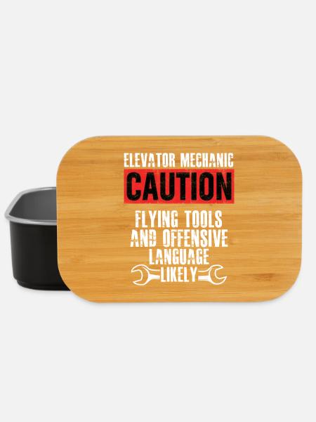 Elevator Mechanic Flying Tools Technician - Lunch Box - Schwarz