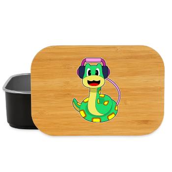 Schlange Kopfhörer Musik - Lunch Box - Schwarz - Vorne