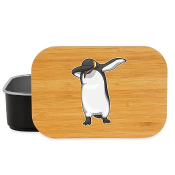 Pinguin Hip Hop Tanz - Lunch Box - Schwarz - Vorne