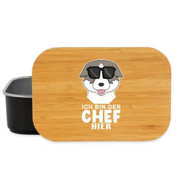 Cooler Hund Thai Bangkaew Chef Spruch - Lunch Box - Schwarz - Vorne