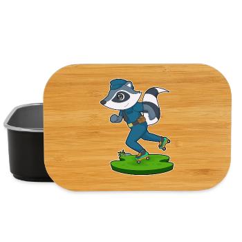 Raccoon Policier Patins à roulettes Police - Boîte à goûter - noir - Devant