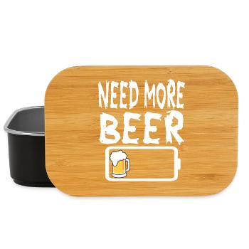 Low Battery Need more Beer - Lunch Box - black - Front