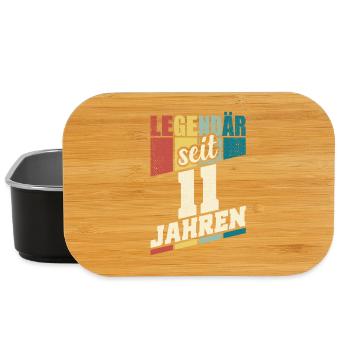 11. Geburtstag Legendär Seit 11 Jahren Legende 11 - Lunch Box - Schwarz - Vorne