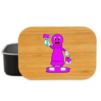 Chess piece pawn chess - Lunch Box - black - Front
