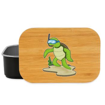 Plongée en snorkeling pour plongeurs de tortue - Boîte à goûter - noir - Devant