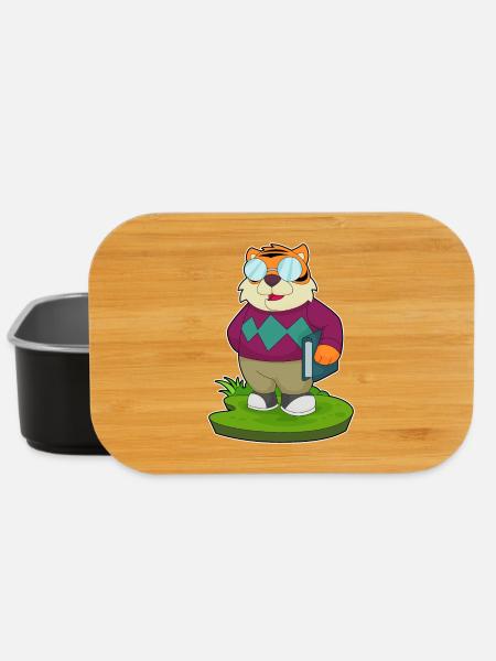 Tiger Rentner Buch - Lunch Box - Schwarz
