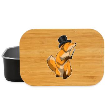 Fuchs Zauberer Zauberstab - Lunch Box - Schwarz - Vorne