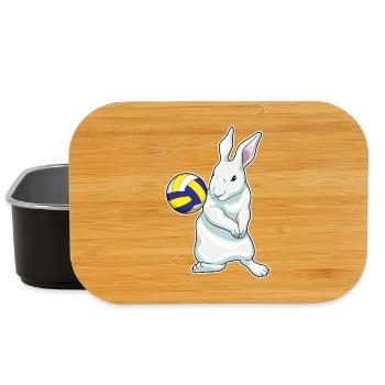 Joueur de volley-ball Bunny Volley-ball - Boîte à goûter - noir - Devant