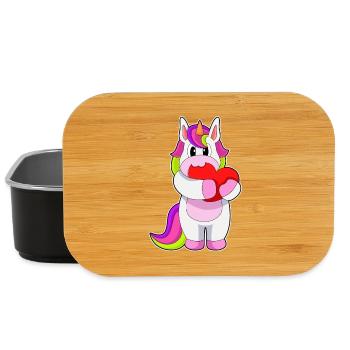 Unicorn Heart - Lunch Box - black - Front