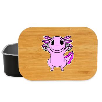 Axolotl Dumbbell Training Strength Training Fitness - Lunch Box - black - Front