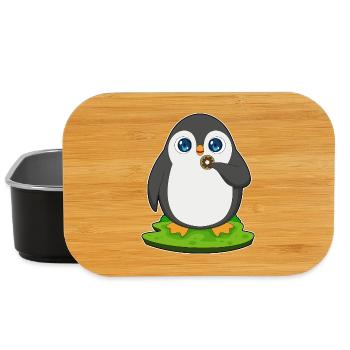 Donut pingouin - Boîte à goûter - noir - Devant