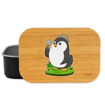 Pingouin Détective Magnifier - Boîte à goûter - noir - Devant