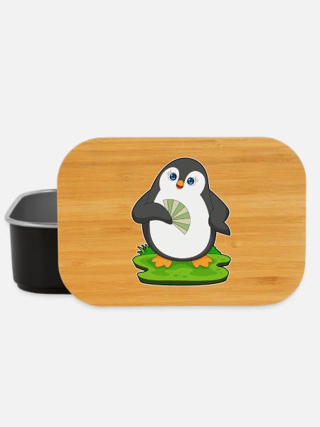 Pinguin Handventilator - Lunch Box - Schwarz