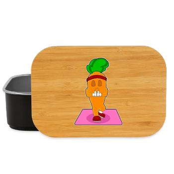 Carrot Yoga Fitness Meditation - Lunch Box - black - Front
