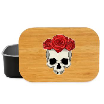 Skull Roses - Lunch Box - black - Front