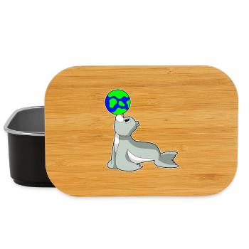 Seehund Erdkugel - Lunch Box - Schwarz - Vorne