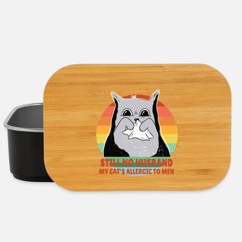 My cat is allergic to men - Lunch Box - Schwarz
