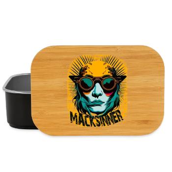 Sunglasses girl in sunburst - Lunch Box - black - Front