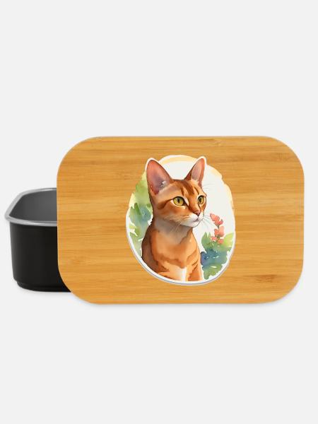 Chat abyssin - Boîte à goûter - noir
