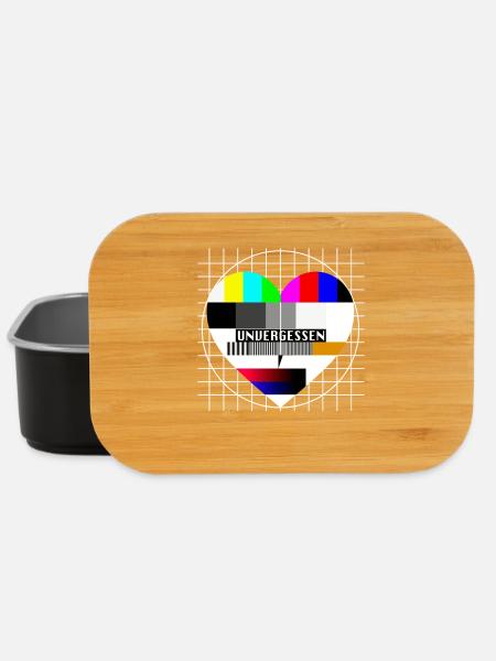 Testbild Herz Unvergessen TV 90er Party 80er Jahre - Lunch Box - Schwarz