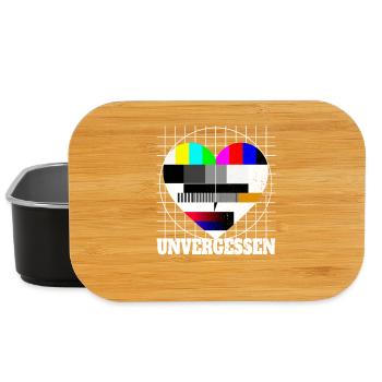 Testbild Herz Unvergessen TV 90er Party 80er Jahre - Lunch Box - Schwarz - Vorne