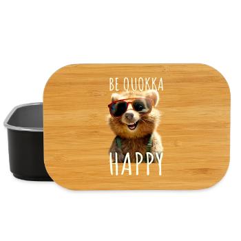 Quokka Be Quokka Happy Australien Lächeln Quokkas - Lunch Box - Schwarz - Vorne