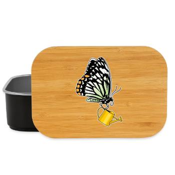 Butterfly watering can - Lunch Box - black - Front