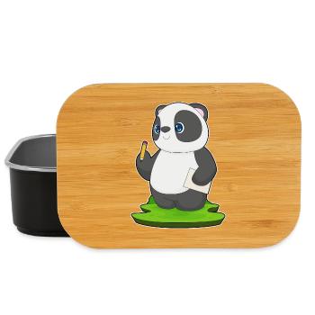 Panda Schüler Bleistift Schule - Lunch Box - Schwarz - Vorne