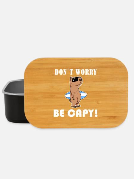 Capybara Capybara Cadeau - Boîte à goûter - noir