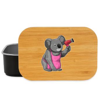 Koala Hairdresser Sèche-cheveux - Boîte à goûter - noir - Devant