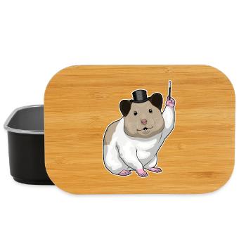 Hamster Wizard Wand - Lunch Box - black - Front