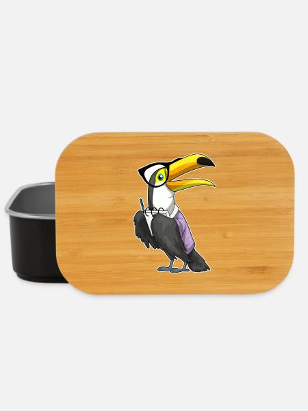 Tukan Sekretärin Brille Büro - Lunch Box - Schwarz