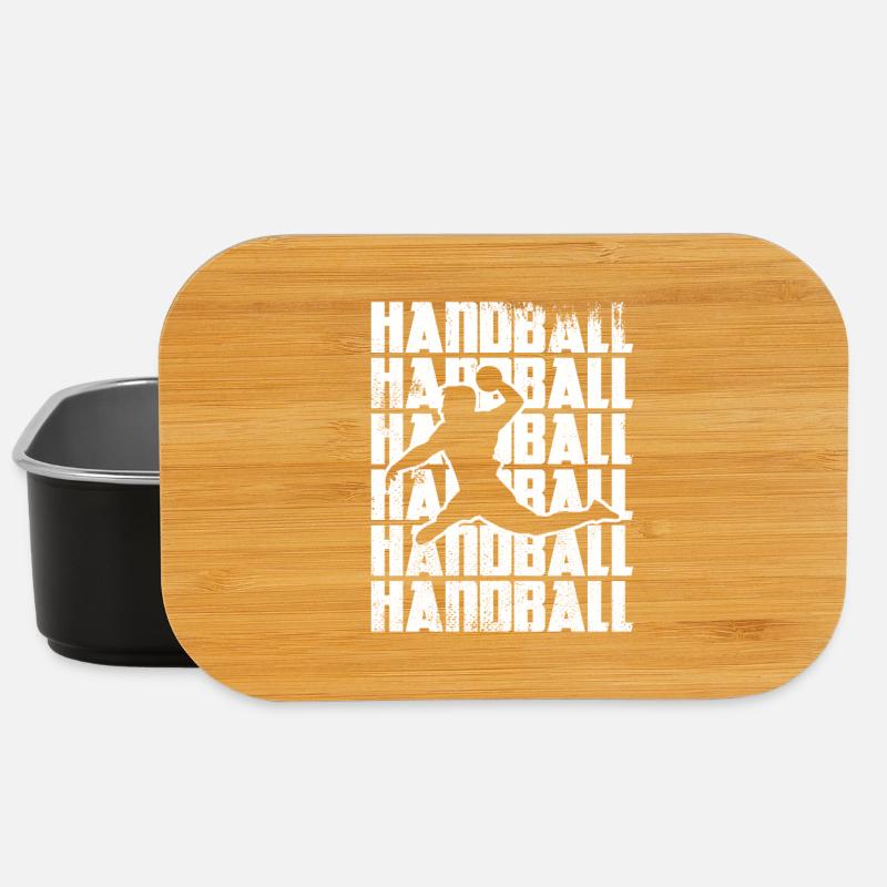 Lustiger Handball - Lunch Box - Schwarz