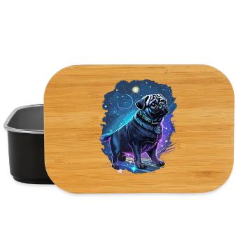 mythical pug dog - Lunch Box - black - Front
