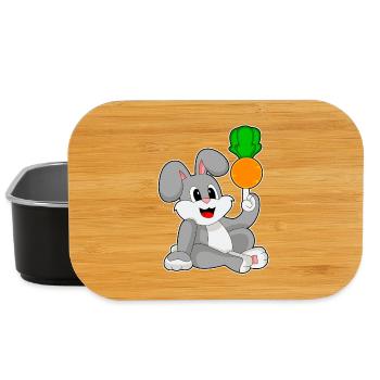 Rabbit carrot - Lunch Box - black - Front
